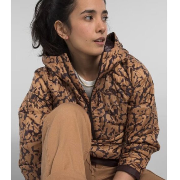 The North Face Circaloft 1/4 Zip Pullover Jacket Almond Butter Camo Size Medium - Picture 1 of 7